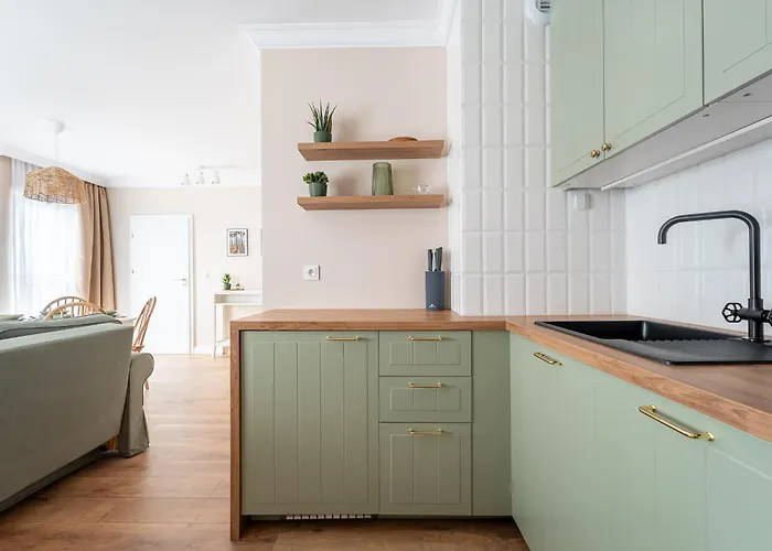 Apartament Oliwny 34 - Balkon Z Widokiem Na Góry